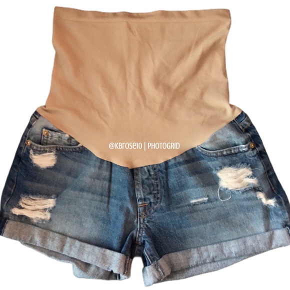 7 For All Mankind Pants - ‼️SOLD‼️7 For All Mankind Maternity Jean Shorts